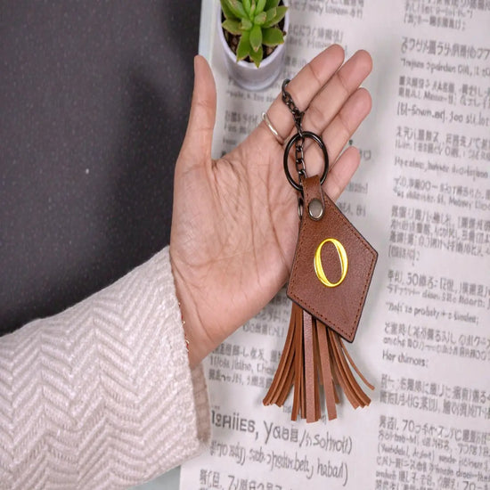 Customized Vegan Leather Keychain Holder