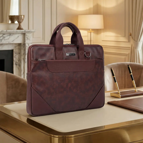 Summit Proline Laptop Messenger Bag - Coffee Brown