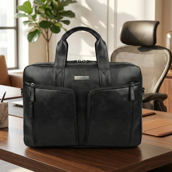 Timeless Orbit Laptop Messenger Bag - Black