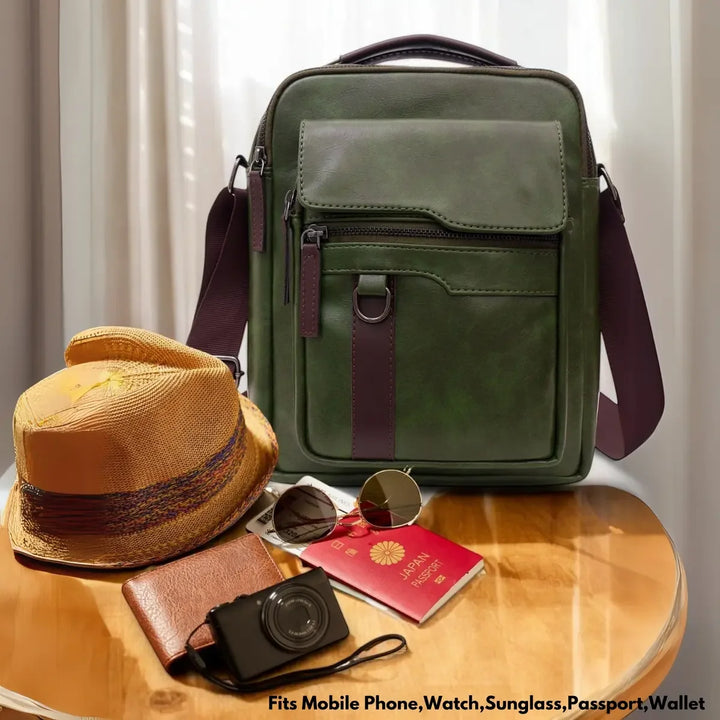timeless-alpha-messenger-bag-olive-green-back-view