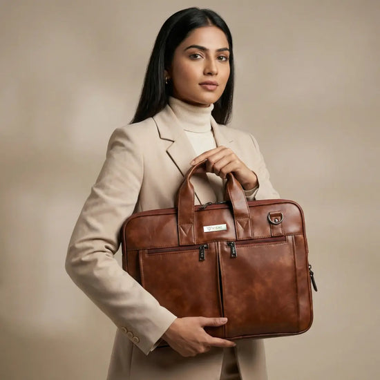 Timeless Neo Laptop Bag - Coffee Brown