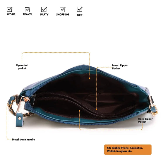 Timeless-Glam-Evening-Bag-Teal-Blue-Side-Profile-and-Details