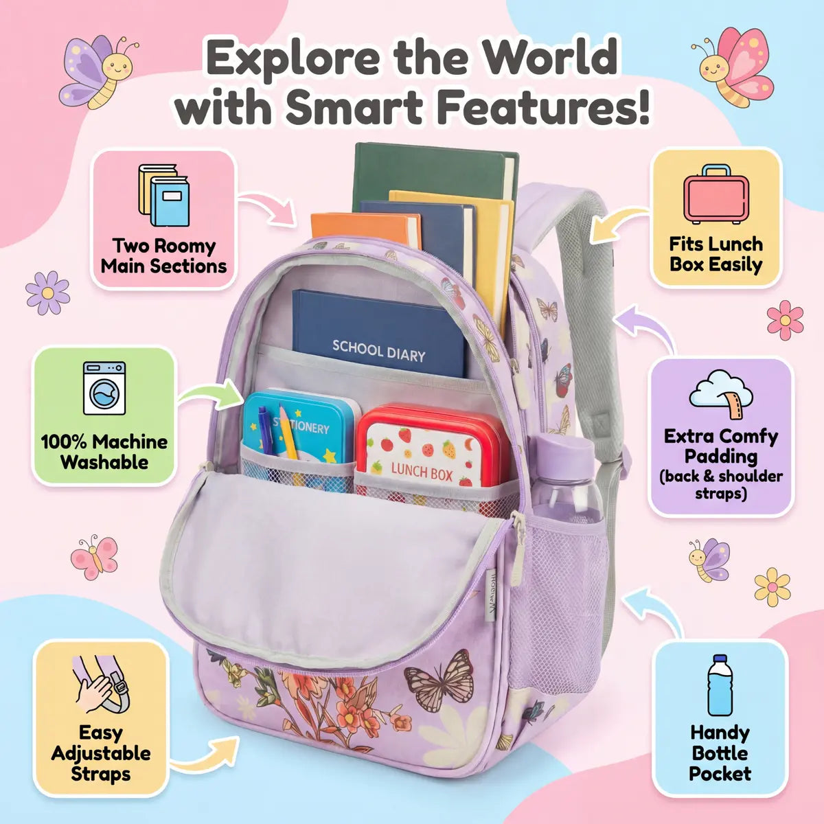 Everyday Essentials Elementary School Bag - Mermaid