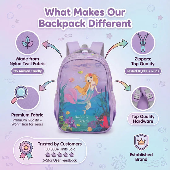Everyday Essentials Elementary School Bag - Mermaid