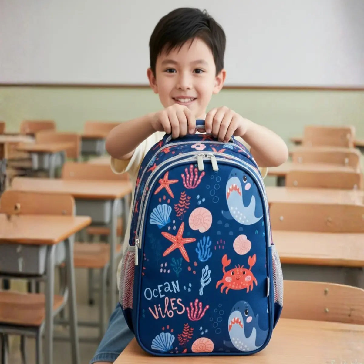 Everyday Essentials Elementary School Bag - Ocean Vibes