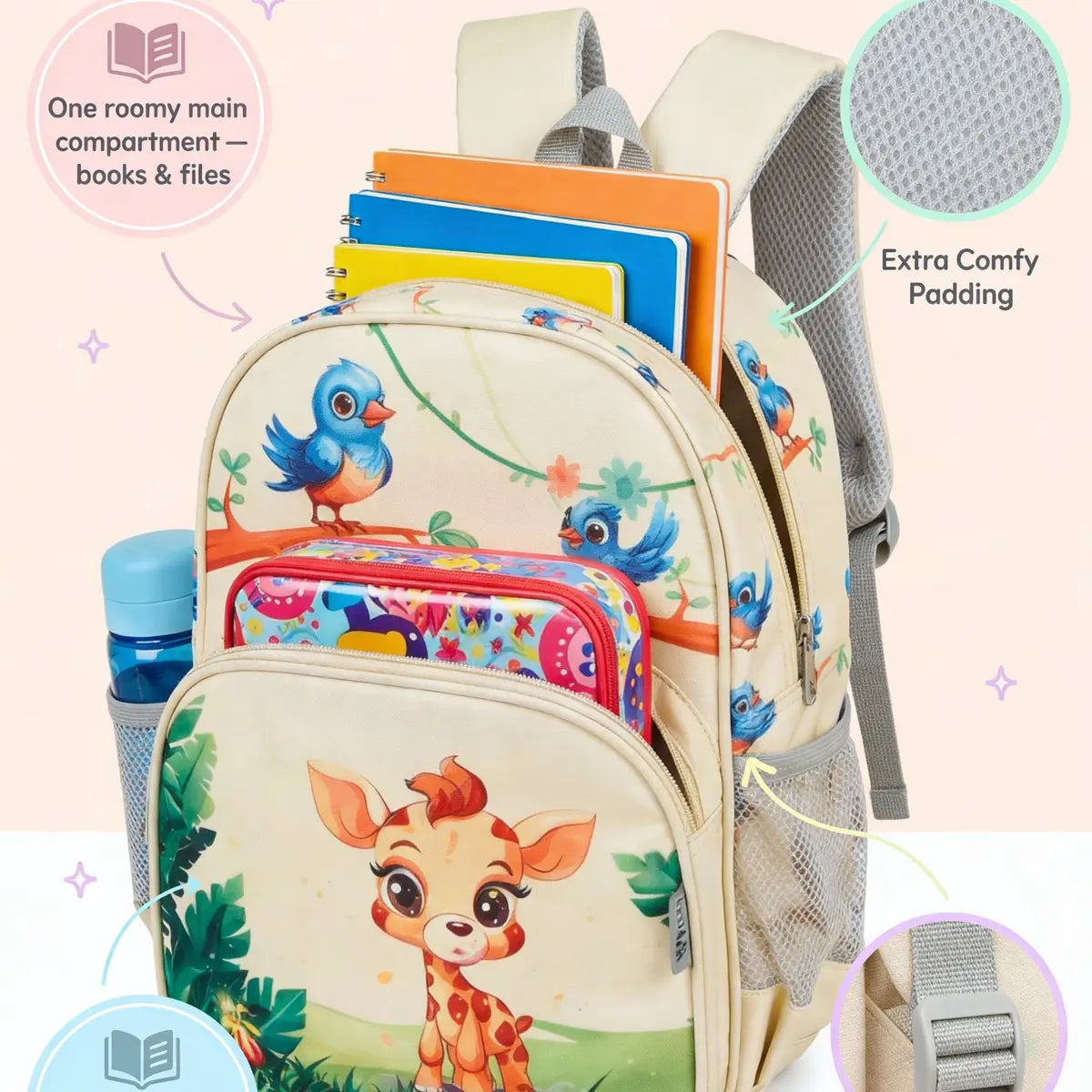 Everyday Essentials Pre School Bag - Safari Jungle