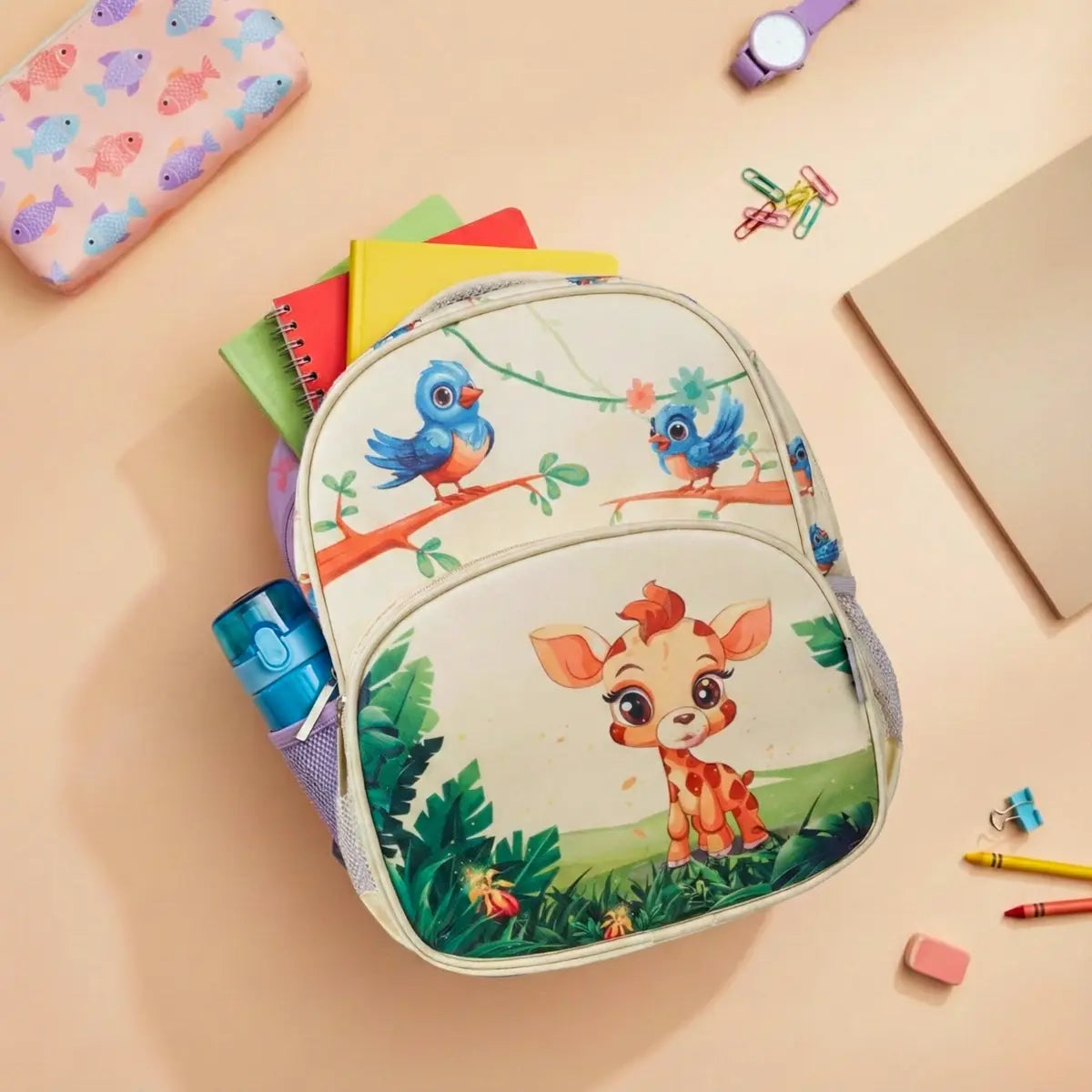 Everyday Essentials Pre School Bag - Safari Jungle