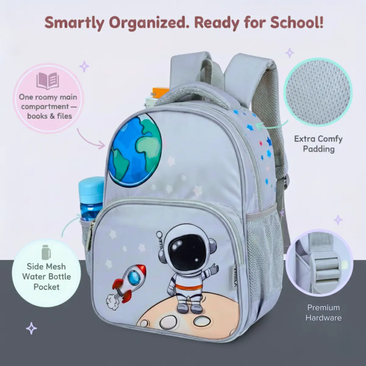 Everyday Essentials Pre School Bag - Astronaut Space