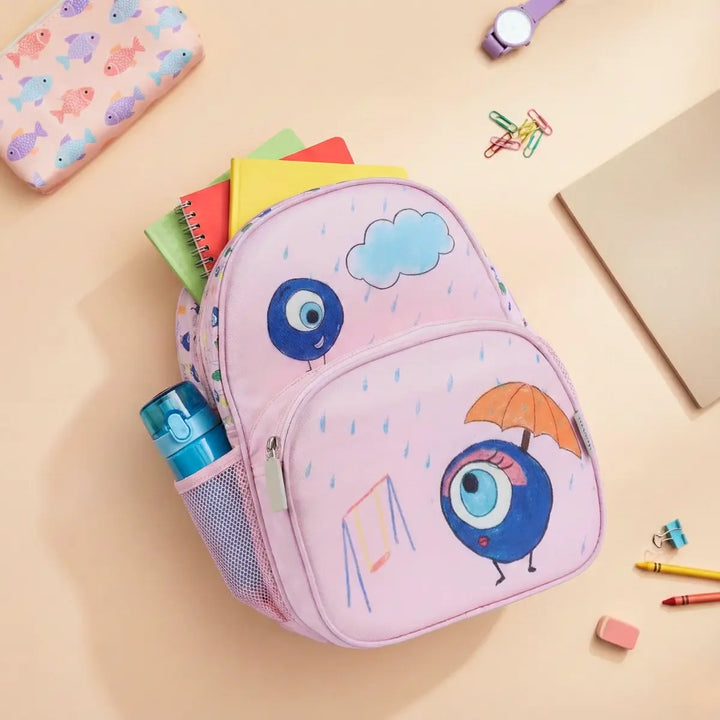 Everyday Essentials Pre School Bag - Evil Eye Pink