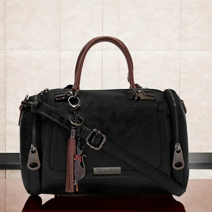 Timeless Mystique Satchel Handbag Black Elegant Design for Women