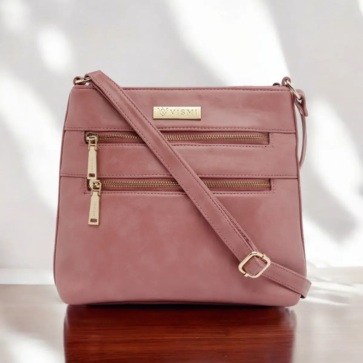 timeless-versa-women-sling-bag-blush-pink-front-view