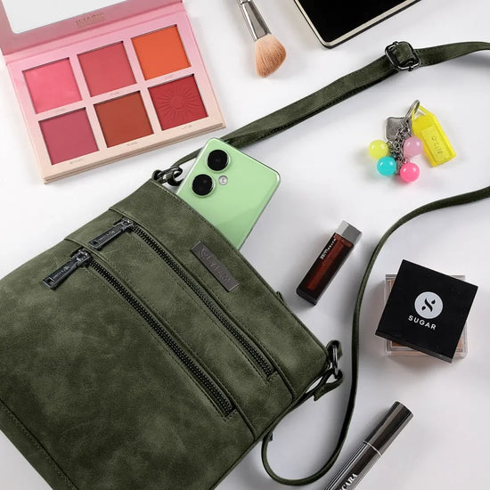 Timeless Versa Women's Sling Bag - Olive Green