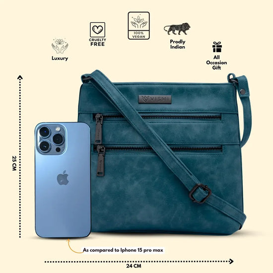 timeless-versa-women-sling-bag-teal-blue-with-strap